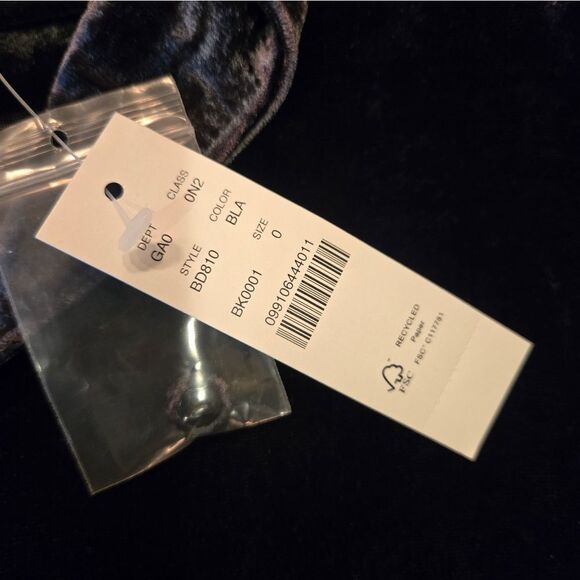 J Crew Black Velvet Button-Up Shirt NWT SZ 0 - Picture 16 of 16